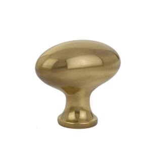 Emtek 86124US7 Traditional 1 3/4" Brass Egg Cabinet Knob in French Antique