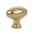 Emtek 86124US3NL Traditional 1 3/4" Brass Egg Cabinet Knob in Unlacquered Brass