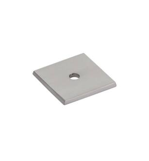 Emtek 86434US15 1 3/16" Art Deco Square Backplate for Cabinet Knob in Satin Nickel
