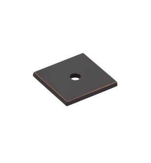 Emtek 86434US10B 1 3/16" Art Deco Square Backplate for Cabinet Knob in Oil Rubbed Bronze