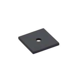 Emtek 86434US19 1 3/16" Art Deco Square Backplate for Cabinet Knob in Flat Black