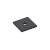 Emtek 86434US19 1 3/16" Art Deco Square Backplate for Cabinet Knob in Flat Black