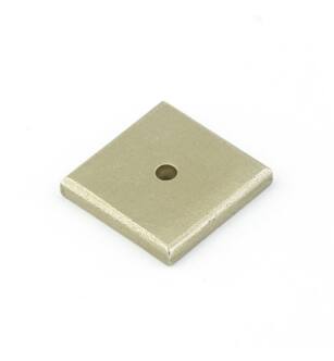 Emtek 86342TWB 1 1/4" Sandcast Bronze Square Backplate for Cabinet Knob in Tumbled White Bronze