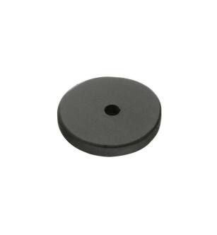Emtek 86341FB 1 1/4" Sandcast Bronze Round Backplate for Cabinet Knob in Flat Black Bronze