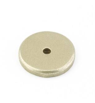 Emtek 86341TWB 1 1/4" Sandcast Bronze Round Backplate for Cabinet Knob in Tumbled White Bronze