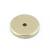 Emtek 86341TWB 1 1/4" Sandcast Bronze Round Backplate for Cabinet Knob in Tumbled White Bronze