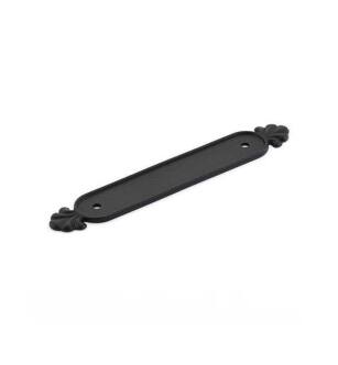 Emtek 86237FB 6 3/8" Tuscany Bronze Backplate for Cabinet Pull in Flat Black Bronze