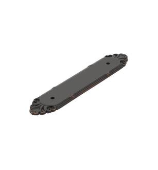 Emtek 86294US10B 6 5/8" Ribbon and Reed Backplate for Cabinet Pull in Oil Rubbed Bronze