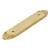 Emtek 86294US3NL 6 5/8" Ribbon and Reed Backplate for Cabinet Pull in Unlacquered Brass