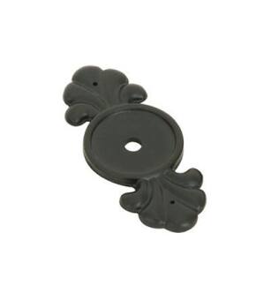 Emtek 86234FB 2 1/4" Tuscany Bronze Backplate for Cabinet Knob in Flat Black Bronze