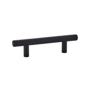 Emtek 86358US19 Contemporary 3" Center to Center Bar Cabinet Pull in Flat Black