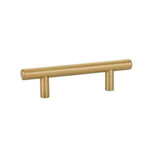 Emtek 86358US4 Contemporary 3" Center to Center Bar Cabinet Pull in Satin Brass