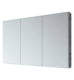 Fleurco MCT4830B-11 Luna 48" Wall Mount Recessed Triple Door 1/2" Bevel Medicine Cabinet in Chrome