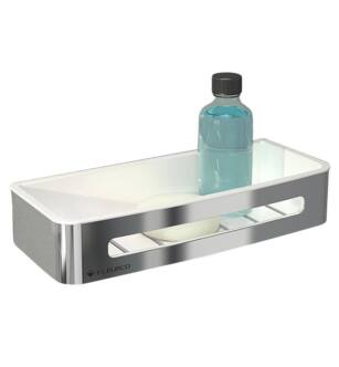 Fleurco VA1405-18-11 Aura 13 7/8" Wall Mount Shower Basket in Chrome/White