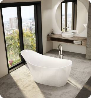 Fleurco BMO6431-18 Aria Molto High Gloss Acrylic Bathtub
