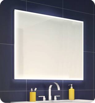 Fleurco MHA4836 HALO Mirror 48" W x 36" H with Defogger and Light