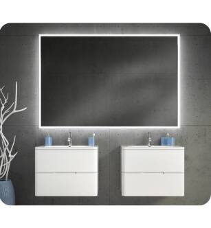 Fleurco MHA5436 HALO Mirror 54" W x 36" H with Defogger and Light