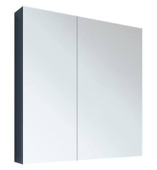 Fleurco MCB3121A-11 Luna 31" Wall Mount Recessed Off Centered Door Split Flat Medicine Cabinet in Chrome