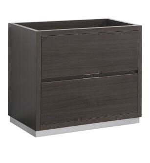 Fresca FCB8436GO Valencia 36" Gray Oak Free Standing Modern Bathroom Cabinet