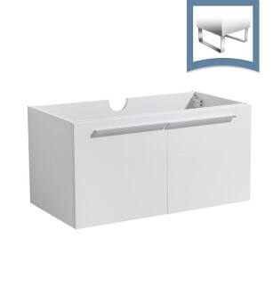 Fresca FCB8090WH Vista 36" White Modern Bathroom Cabinet