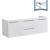 Fresca FCB8013WH Opulento 54" White Modern Double Sink Bathroom Cabinet