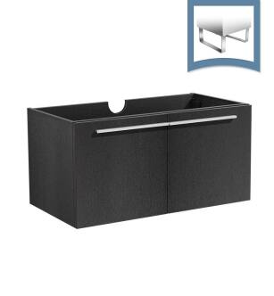 Fresca FCB8090BW Vista 36" Black Modern Bathroom Cabinet