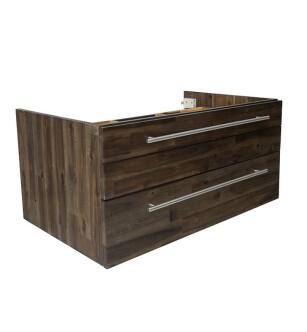 Fresca FCB6132ACA-VSL Lucera 32" Acacia Wall Hung Vessel Sink Modern Bathroom Cabinet