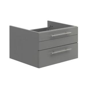 Fresca FCB6124GR-UNS Lucera 24" Gray Wall Hung Undermount Sink Modern Bathroom Cabinet
