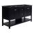 Fresca FCB2360BL-D Manchester 60" Black Traditional Double Sink Bathroom Cabinet