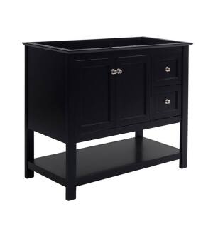 Fresca FCB2340BL Manchester 40" Black Traditional Bathroom Cabinet