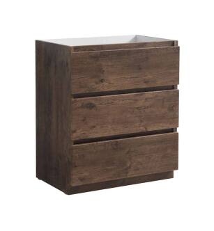 Fresca FCB9330RW Lazzaro 30" Rosewood Free Standing Modern Bathroom Cabinet
