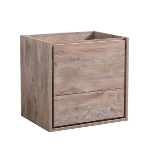 Fresca FCB9224RNW Catania 24" Rustic Natural Wood Wall Hung Modern Bathroom Cabinet