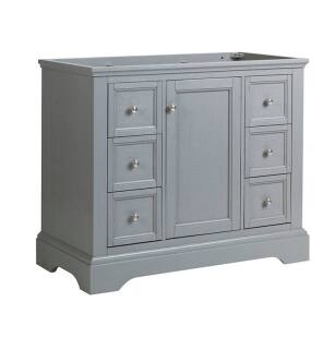 Fresca FCB2440GRV Windsor 40" Gray Textured Traditional Bathroom Cabinet