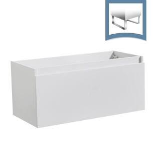 Fresca FCB8010WH Mezzo 39" White Modern Bathroom Cabinet