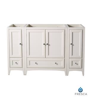 Fresca FCB20-123012AW Oxford 54" Antique White Traditional Bathroom Cabinets