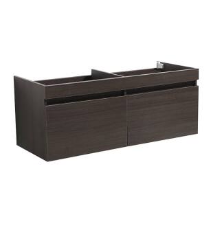 Fresca FCB8042GO Mezzo 59" Double Gray Oak Modern Bathroom Vanity