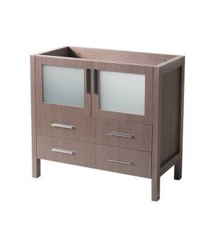 Fresca FCB6236GO Torino 36" Gray Oak Modern Bathroom Cabinet