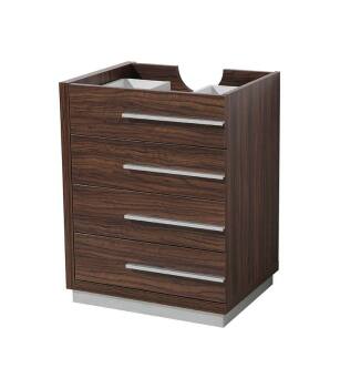 Fresca FCB8024GW Livello 24" Walnut Modern Bathroom Cabinet