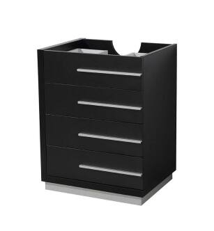 Fresca FCB8024BW Livello 24" Black Modern Bathroom Cabinet