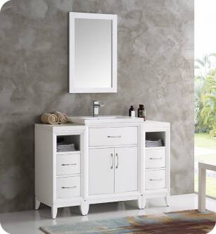 Fresca FCB21-122412WH Cambridge 48" White Traditional Bathroom Vanity