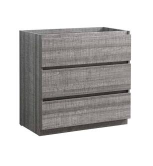Fresca FCB9336HA Lazzaro 36" Ash Gray Free Standing Modern Bathroom Cabinet