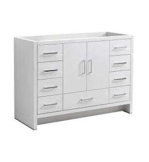 Fresca FCB9448WH Imperia 48" Glossy White Free Standing Modern Bathroom Cabinet