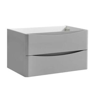 Fresca FCB9032GRG Tuscany 32" Glossy Gray Wall Hung Modern Bathroom Cabinet