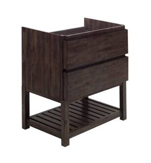 Fresca FCB3136ACA-FS Formosa 36" Floor Standing Open Bottom Modern Bathroom Cabinet in Acacia