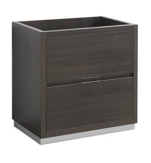 Fresca FCB8430GO Valencia 30" Gray Oak Free Standing Modern Bathroom Cabinet