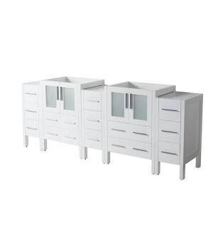 Fresca FCB62-72WH Torino 84" White Modern Bathroom Cabinets