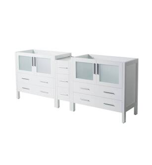 Fresca FCB62-361236WH Torino 83" White Modern Bathroom Cabinets