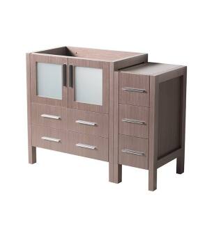 Fresca FCB62-3012GO Torino 42" Gray Oak Modern Bathroom Cabinets