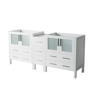 Fresca FCB62-301230WH Torino 72" White Modern Bathroom Cabinets