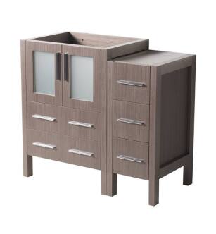 Fresca FCB62-2412GO Torino 36" Gray Oak Modern Bathroom Cabinets